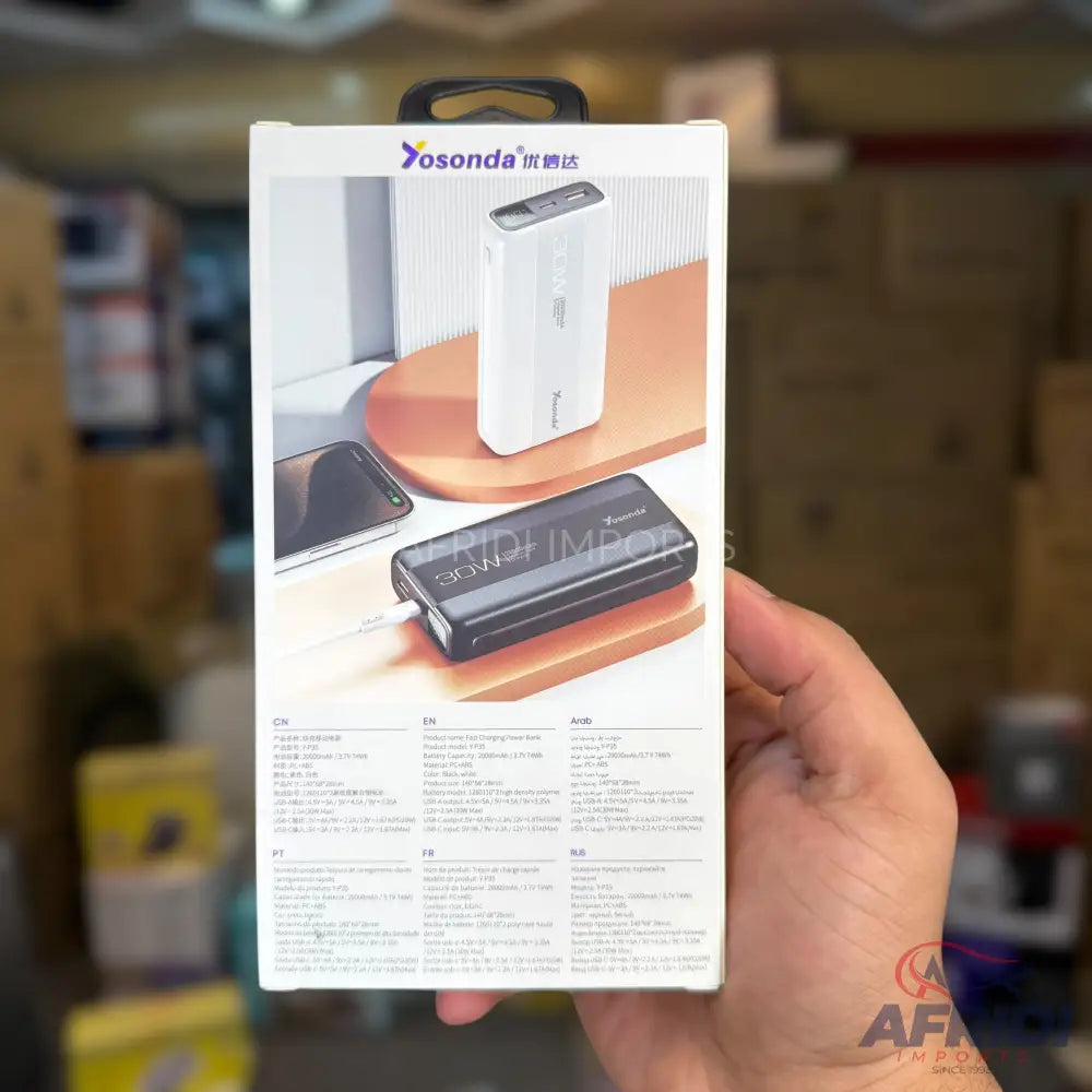 20,000mAH Power Bank P35 | QC 30W & PD 20W | 1 Year Warranty